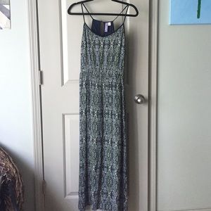 Blue and green Maxi dress