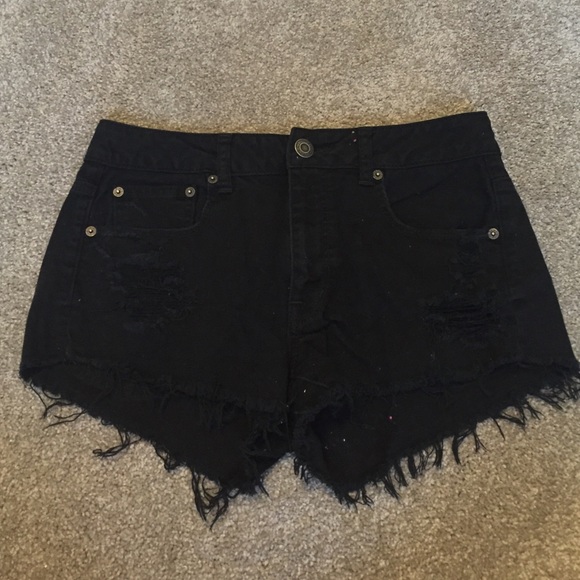 Black high waisted shorts