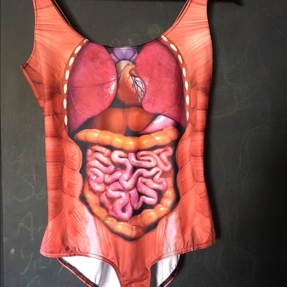 Black milk guts swim suit one piece
