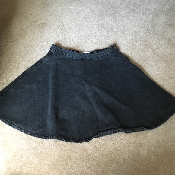 Stone Wash Black AA Denim Circle Skirt - Picture 2 of 3