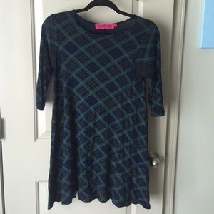 Plaid tshirt dress