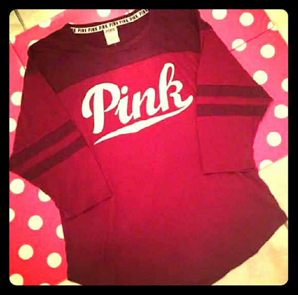 SOLD Pink Baseball Tee