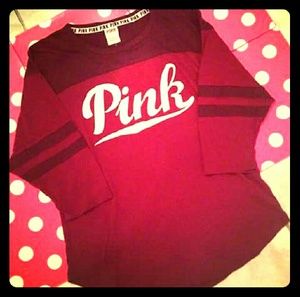 SOLD Pink Baseball Tee