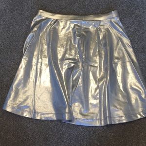 Metallic skater skirt