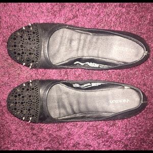 Embellished Black Ballet Flats