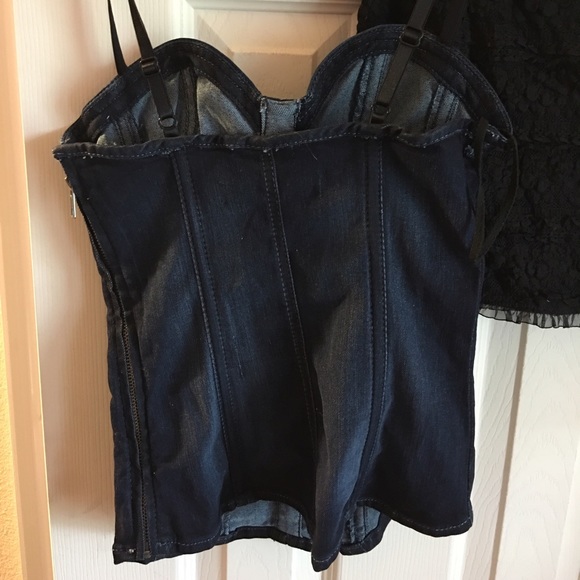 Guess denim corset