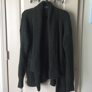Olive green cardigan