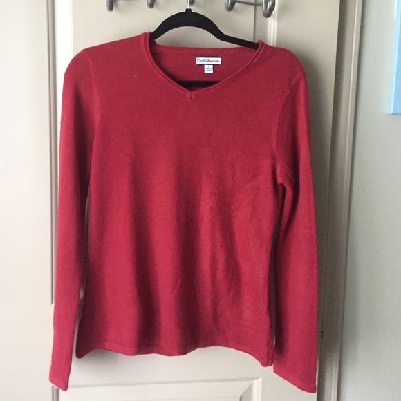 Red pullover sweater