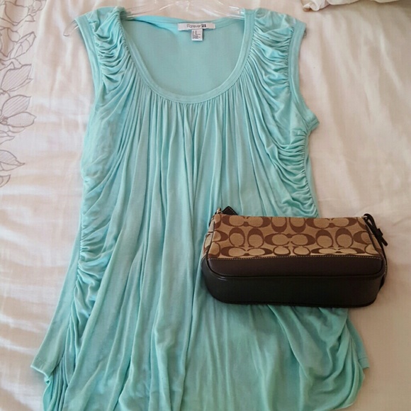 Beautiful Mint Draped Top