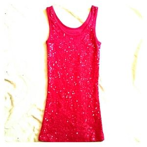 Vanity sequin tank