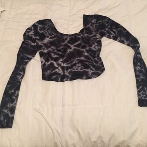 Tie die crop top