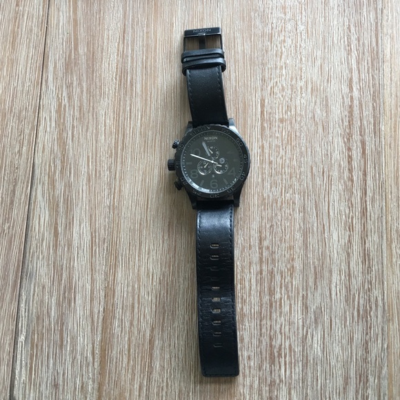 Black on Black Nixon Watch- 51-30 Chrono
