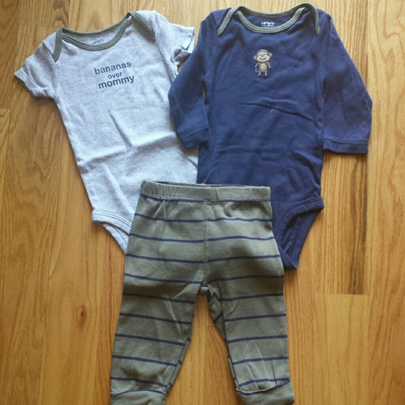 Infant boy 3 - 6 months 3 piece pant set