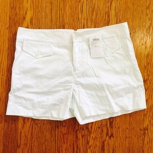 Club Monaco White Brianna Shorts