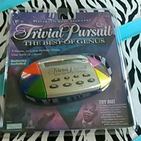 Trivial pursuit hand held game .