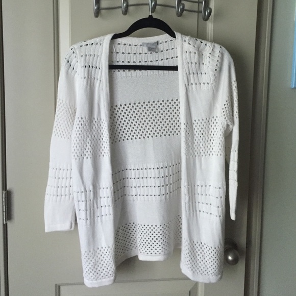 White cardigan
