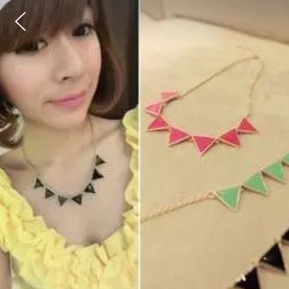 Fashion Triangle Choker Necklace - Picture 2 of 2