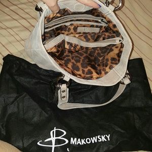 Authentic B. Makowsky leather handbag