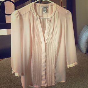 Blush pink blouse