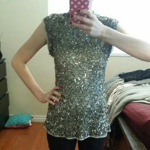 Zara Sequin Blouse