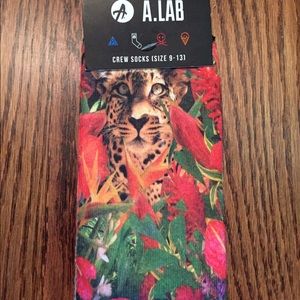 Cheetah Floral Socks