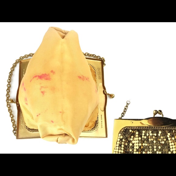 Whiting & Davis Vintage Mesh Gold Baguette 
Clutch - Picture 2 of 3