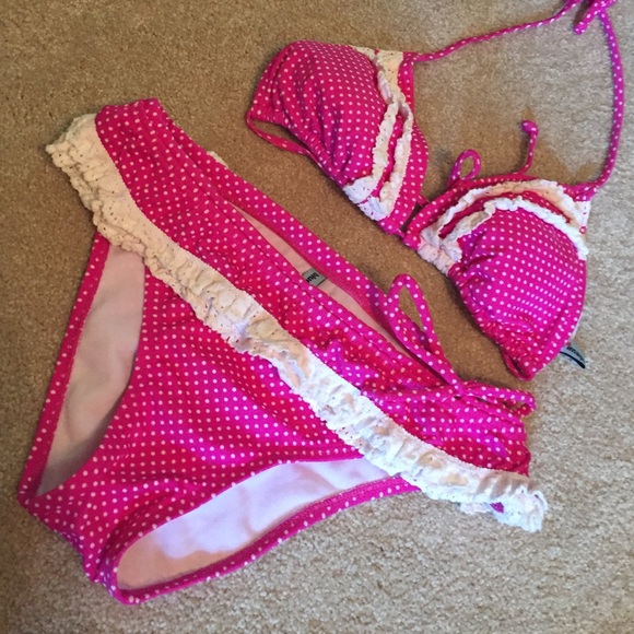 Triangle Polka Dot Bikini