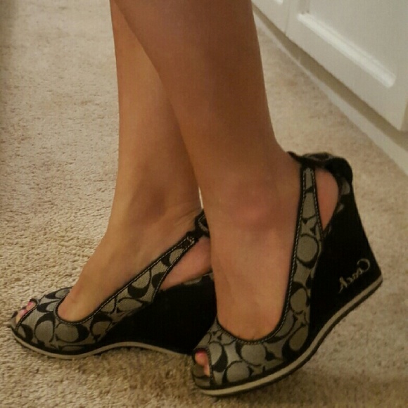 Coach wedge sandals