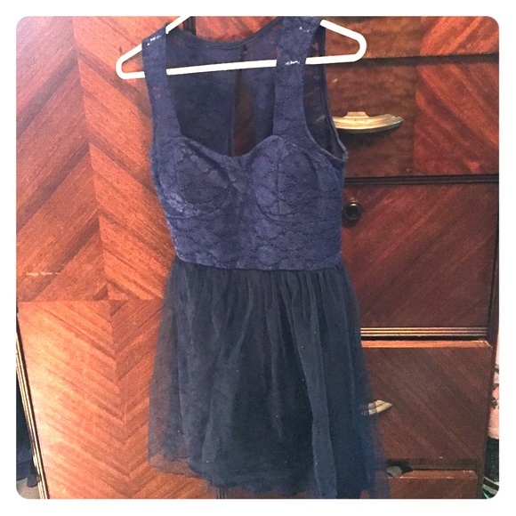 Sparkly blue cocktail dress - Debs - Size M
