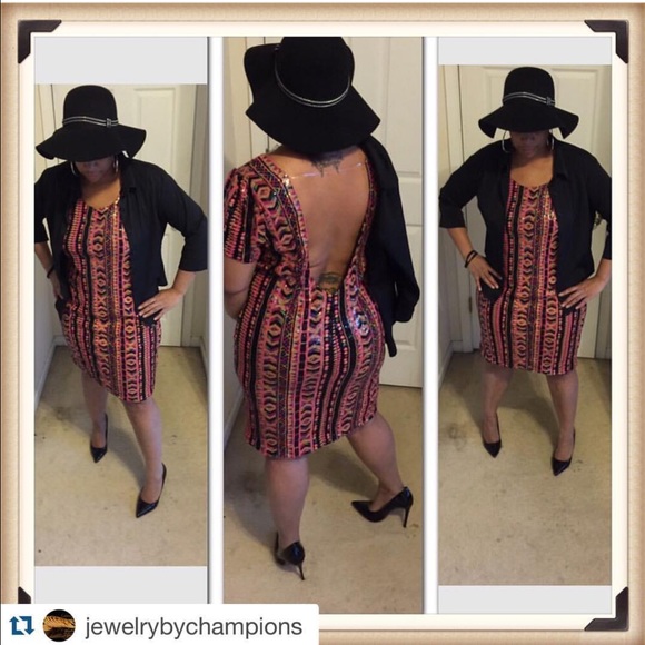 Sequence Dress Back out.