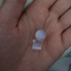 iridescent 00g double flared plugs