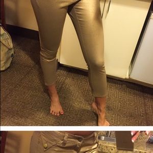 Gold Capri pants