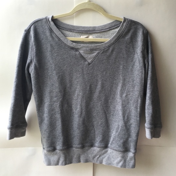 Aerie Gray Crew Neck Sweatshirt