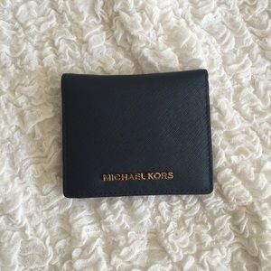 Jet Set Travel Saffiano Leather Card Holder