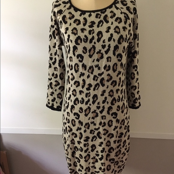 SOLD* Anthropologie Leapordo sweater dress - Picture 2 of 4