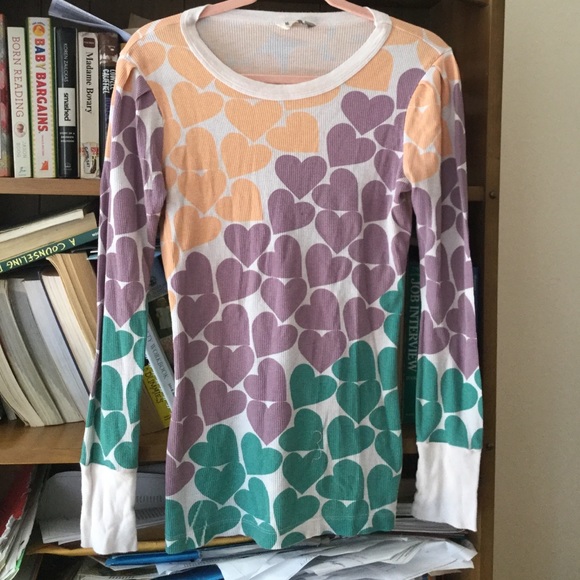 Heart print top