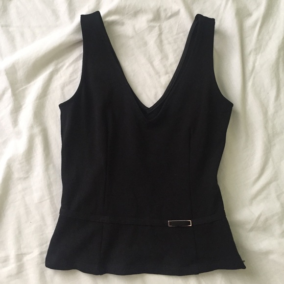 Bebe black crop top - Picture 1 of 4