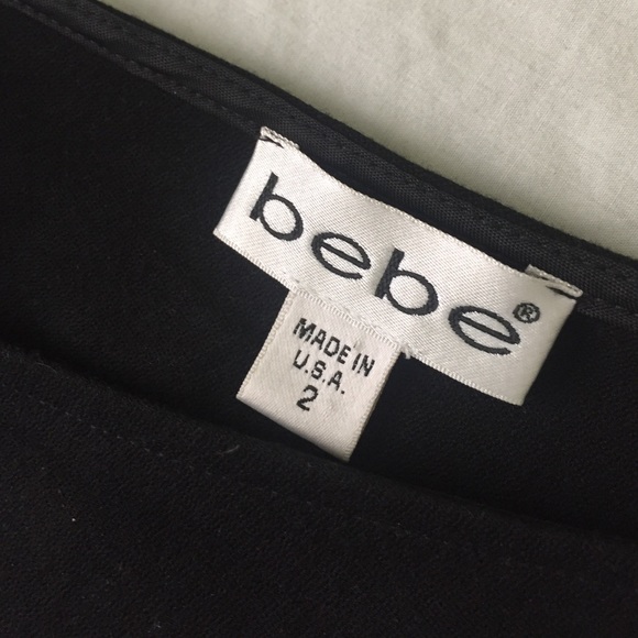 Bebe black crop top - Picture 2 of 4