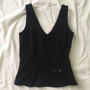 Bebe black crop top