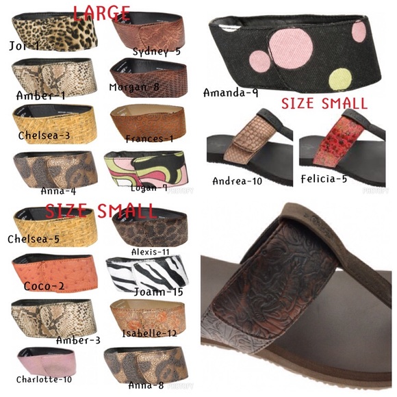 Sandals with interchangeable bands bundles!
