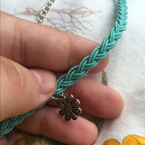 Blue Flower Choker