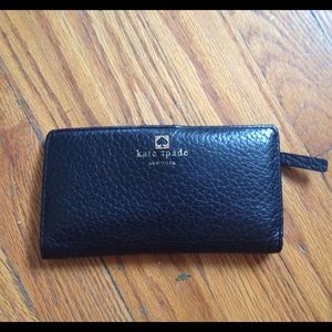 Kate Spade Black Leather Wallet