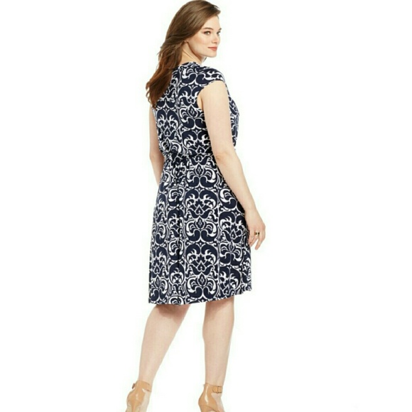 INC International Concepts Plus Size Printed Belte - Picture 2 of 2