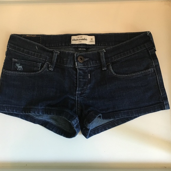Abercrombie Kids dark denim shorts