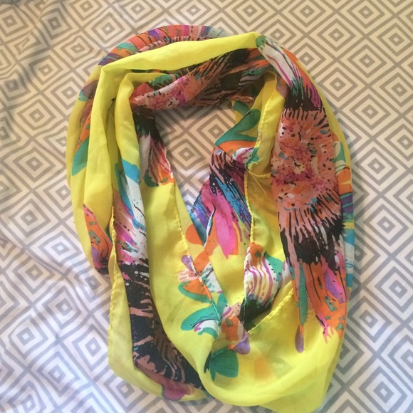 Spring floral infinity scarf