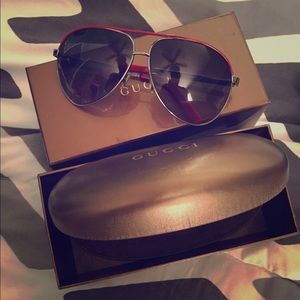 Authentic Gucci Aviator Glasses.