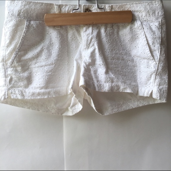 So White Lace Shorts