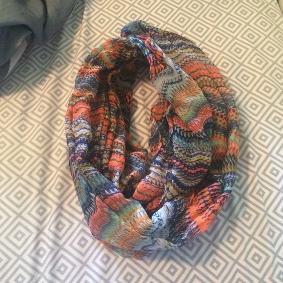 Colorful infinity scarf!