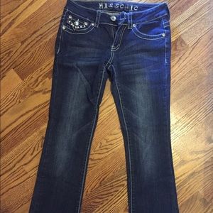 Miss Chic straight leg jeans.