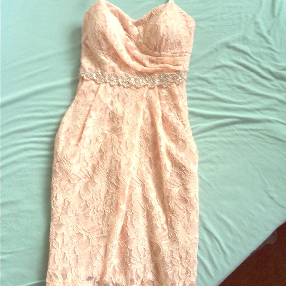 Blush "wedding dress" from David's Bridal